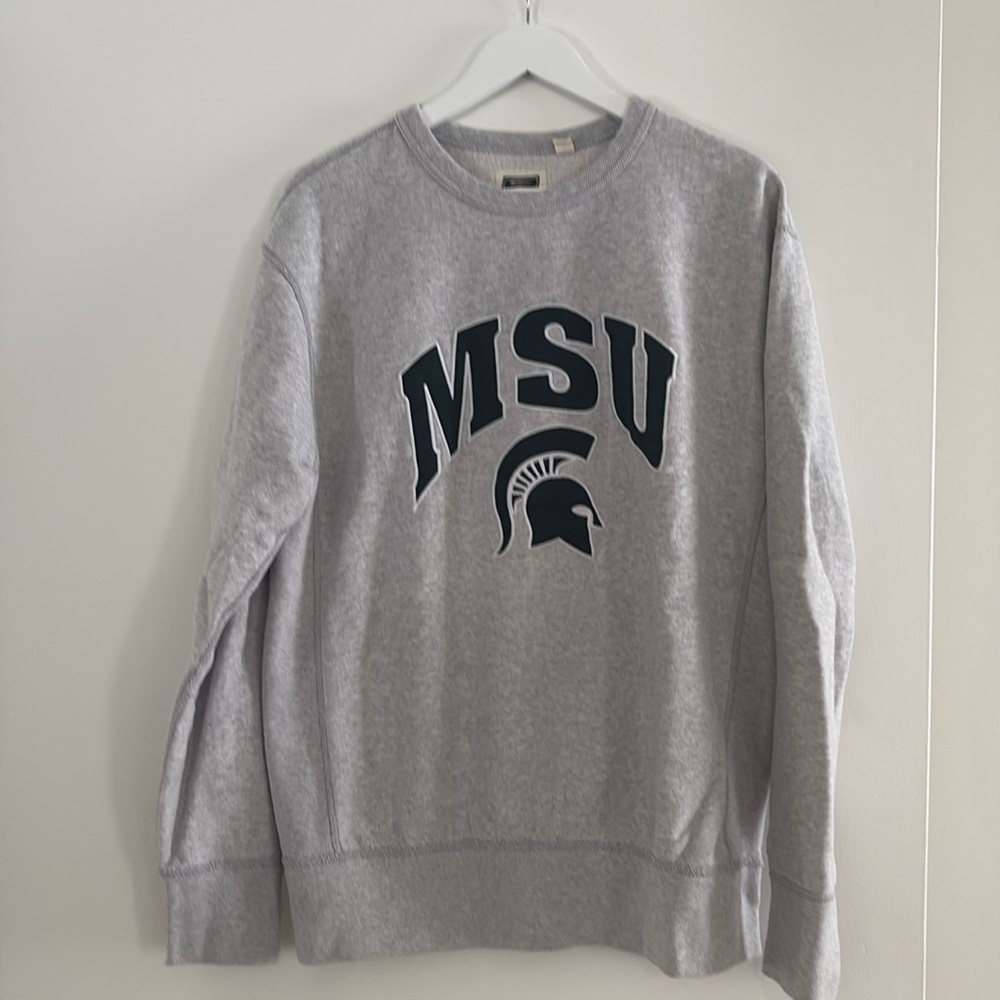 Men’s Michigan State/MSU Crewneck Sweatshirt- Size Large